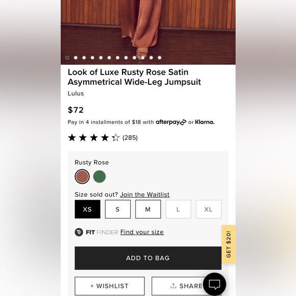 Lulu’s Look of Luxe Satin Jumpsuit Color- Rusty Rose Size- Extra Small - Picture 7 of 12